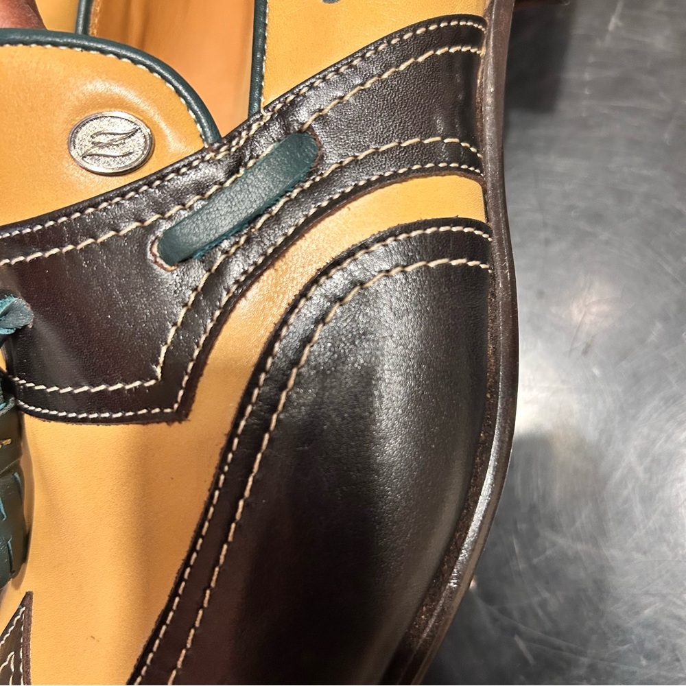 •SALE•Zanni Italian Handmade Dark Brown Loafers - Picture 9 of 9